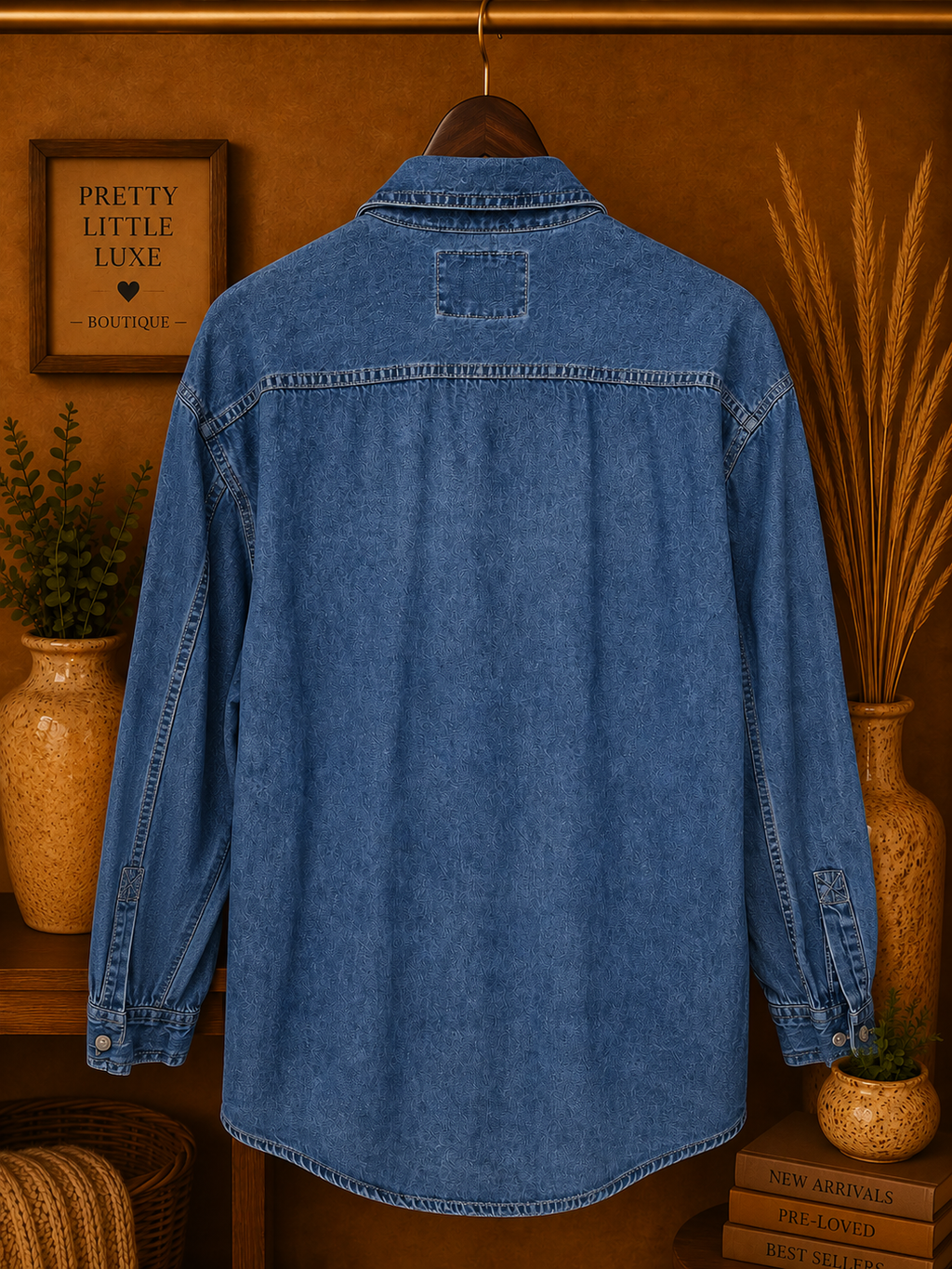 Vintage Levi’s Red Tab Denim Long Sleeve Button Down Shirt Large