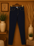 Nine West High Rise Cigarette Skinny Jeans Dark Wash Stretch Denim-Size 10