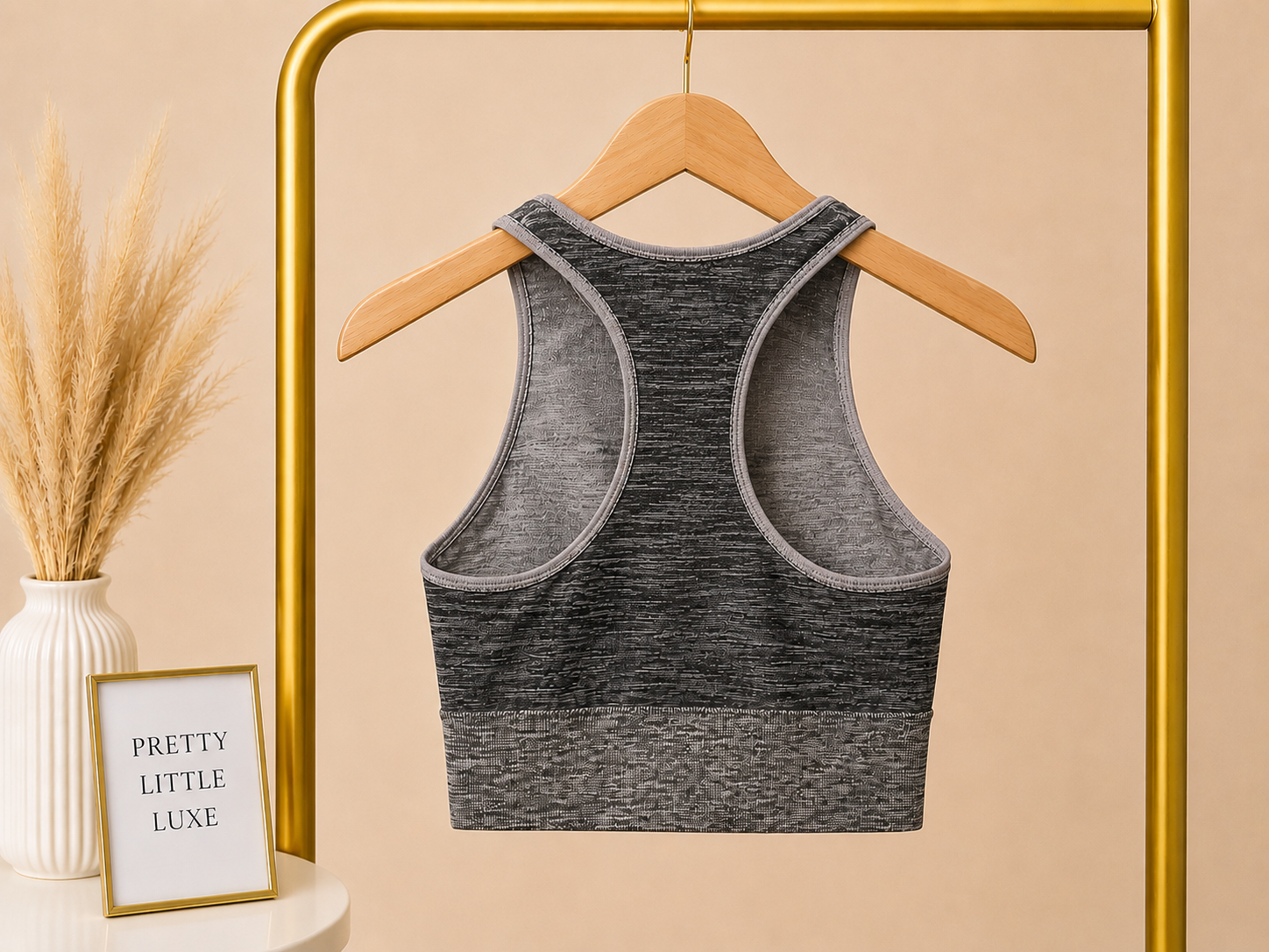 NWOT Lululemon Balance & Resist Seamless Crop Tank Top in Gray Space Dye – Size XS (4)