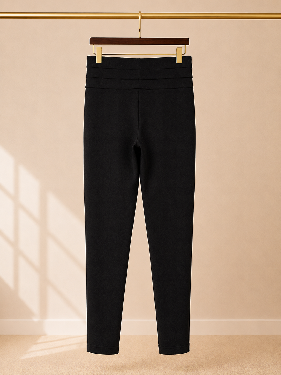 Zara High Rise Sailor Pants Black Skinny Leg Gold Embossed Buttons-Size XS
